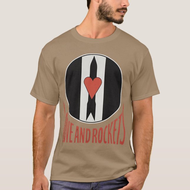 Liebe und Raketen T-Shirt (Vorderseite)