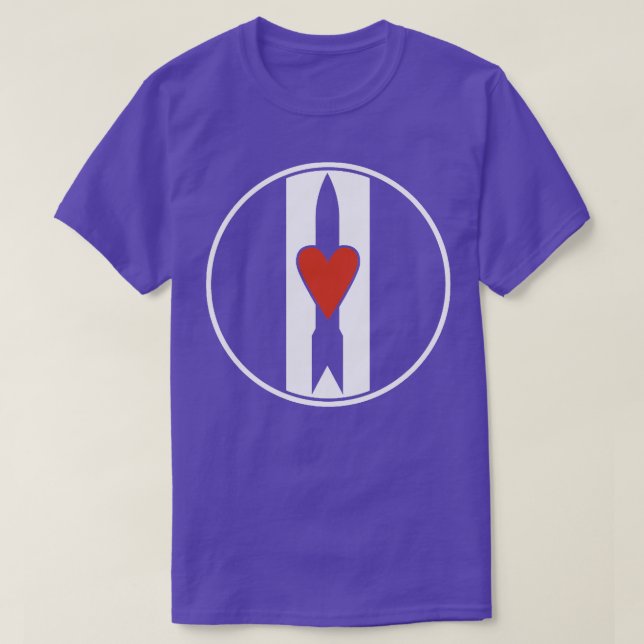 Liebe und Raketen T-Shirt (Design vorne)