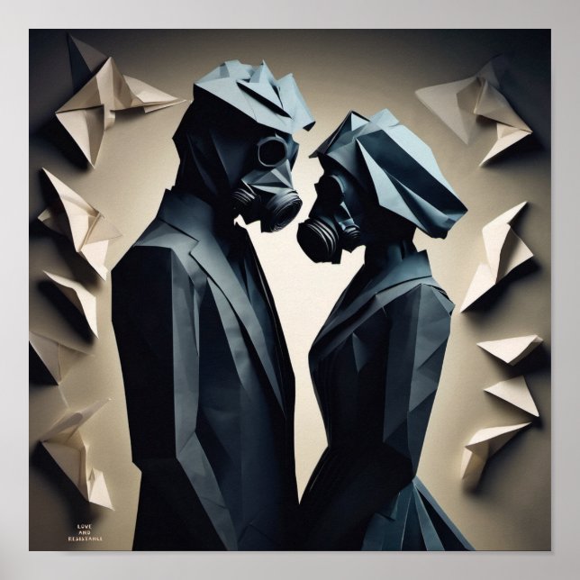 LIEBE UND RESISTENZ Origami Poster (Vorne)