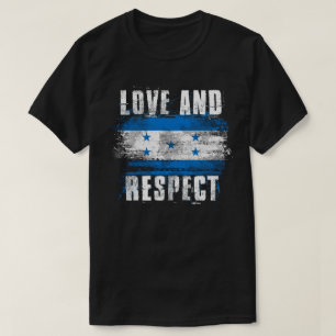 Liebe und Respekt-Honduras-Flaggen-   T-Shirt