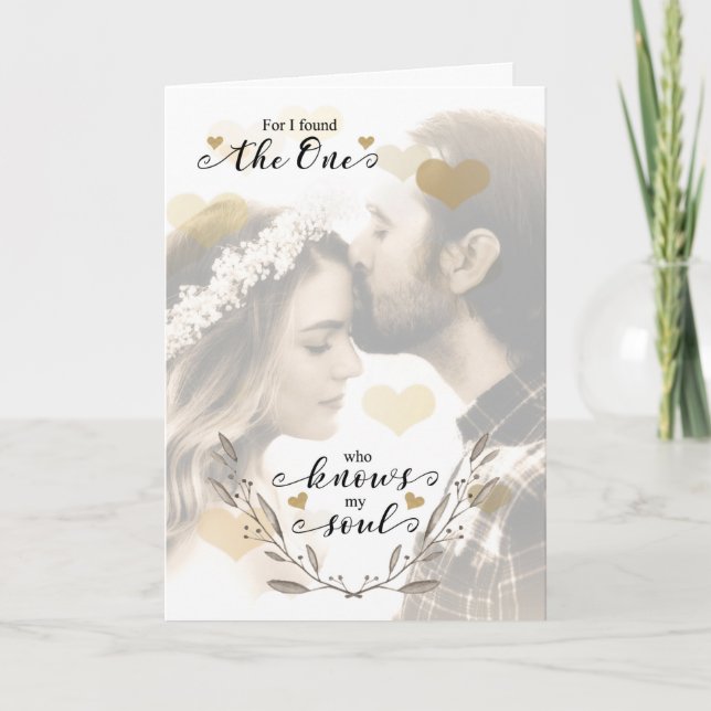 Liebe und Romantik fanden den, der mein Soul kennt Karte (Vorderseite)