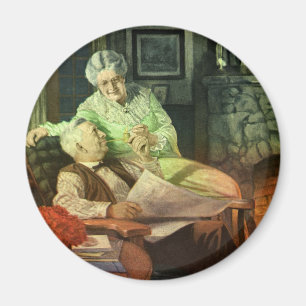 Liebe und Romantik im alten Stil; Romantische Groß Magnet