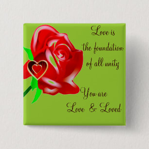 Liebe und Rose_ Button