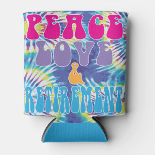 Liebe und Ruhestand mit Gefärbte Krawatte Dosenkühler