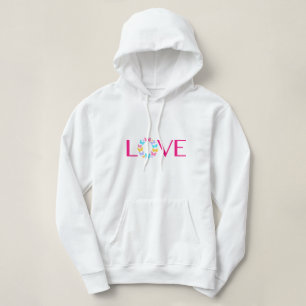 Liebe und Schmetterlinge Hoodie