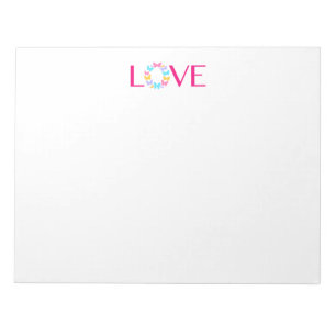 Liebe und Schmetterlinge Notepad Notizblock