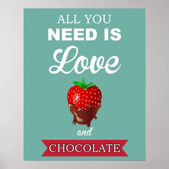 Liebe und Schokolade Poster (Vorne)