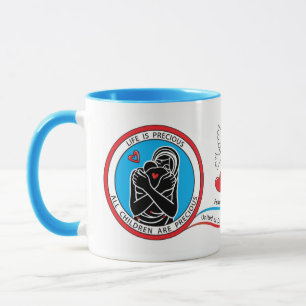 Liebe und Schutz von 2 Rot_ Tasse