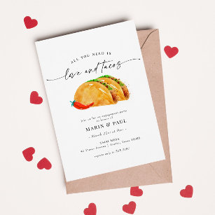 Liebe und Tacos-Vertragspartei Einladung