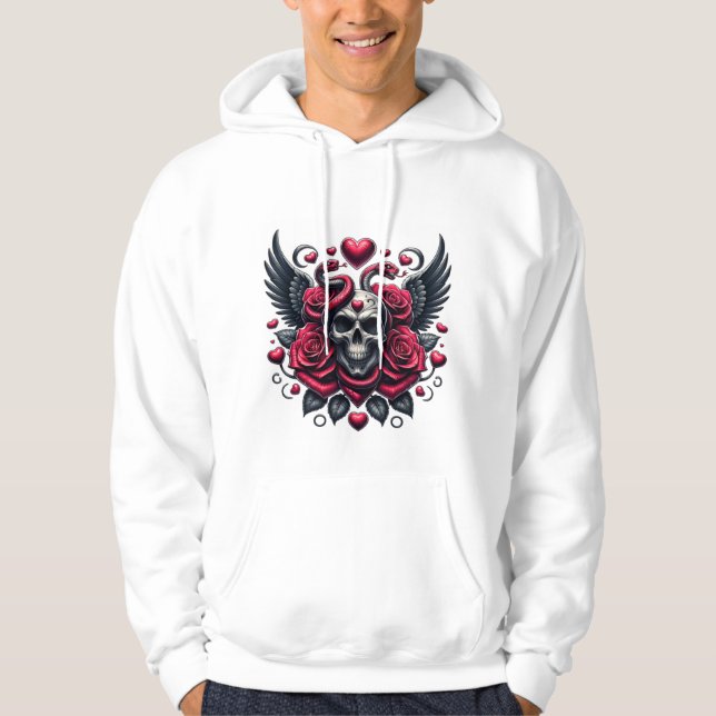 Liebe und Tod Hoodie (Vorderseite)
