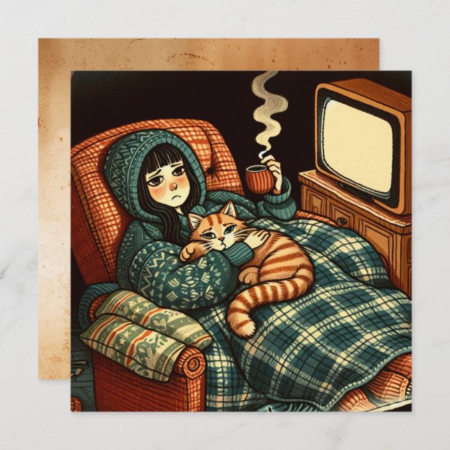 Liebe und Unterstützung für einen chronisch kranke Karte (Vorne/Hinten)