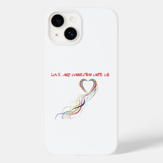 Liebe und Verbindungsdesign feiern Case-Mate iPhone Hülle (Rückseite)