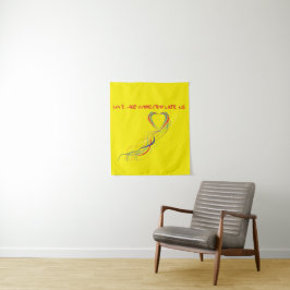 Liebe und Verbindungsdesign feiern Wandteppich