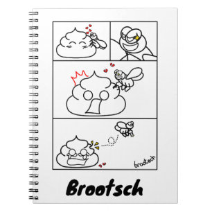 Liebe und Verratyal - Brootsch the PooPoo Notizblock