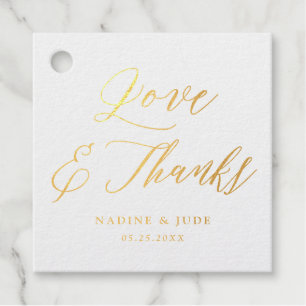 Liebe und vielen Dank an Paare danke Ihnen Hochzei Geschenkanhänger