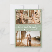 Liebe und vielen Dank an Sage Green Wedding Dankes