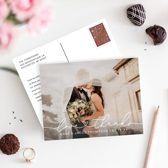 Liebe und vielen Dank an Script Wedding Foto Viele Postkarte (Von Creator hochgeladen)