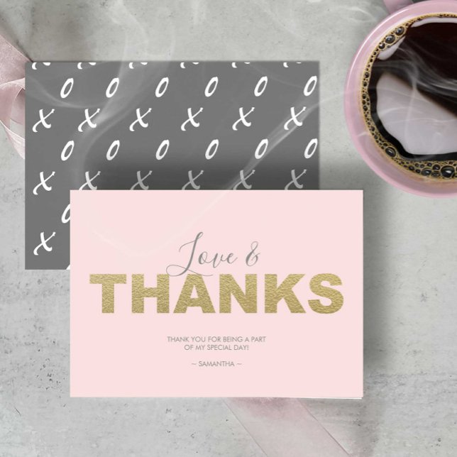 Liebe und vielen Dank an Valentinstag Vielen Dank  Dankeskarte (Valentines day thank you cards)