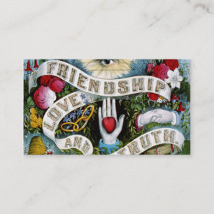 Liebe- und Wahrheitsprofil-Visitenkarte Telefonnummerkarte