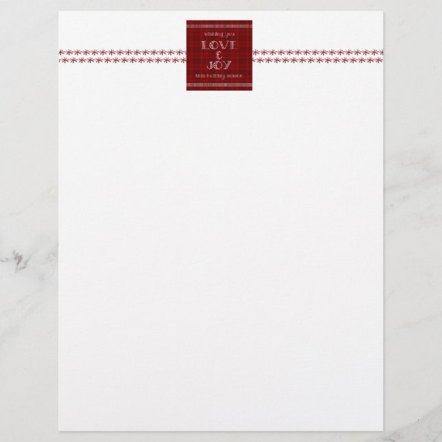 Liebe und Weihnachtsbrief (Vorderseite)