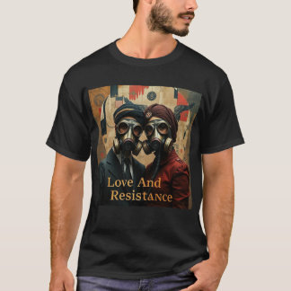 LIEBE UND WIDERSTAND Punjabi Amerikanische Grafik T-Shirt
