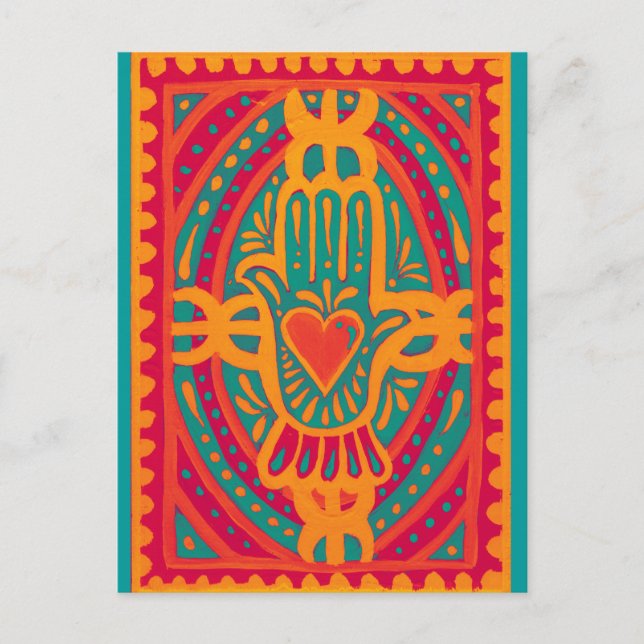 Liebe und Wohlstand für Sie Postkarte (Vorderseite)