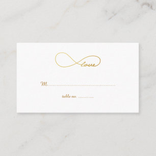 Liebe Unendlichkeit Hochzeitstisch-Platzkarten Platzkarte