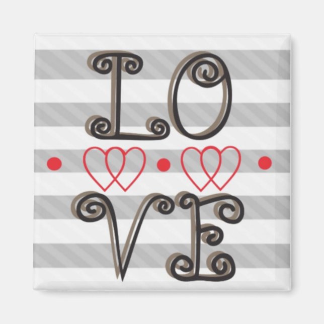 Liebe Unendlichkeit Zeit Unendlichkeit Magnet (Vorne)