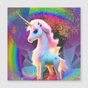 Liebe Unicorn Regenbogen Magnetkarte