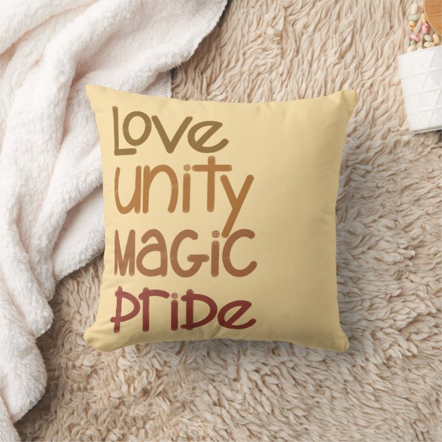 Liebe Unity Magic Prix Black Kissen (Decke)