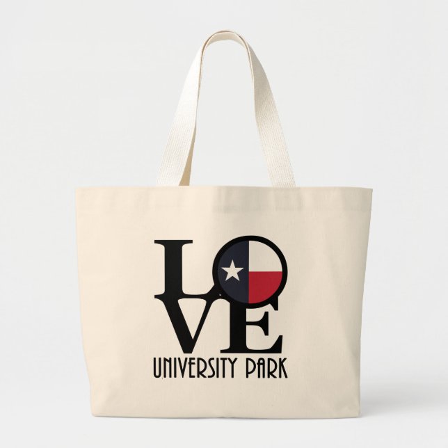 LIEBE University Park X Jumbo Stoffbeutel (Vorne)