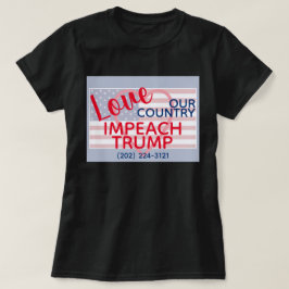 Liebe: Unser Land impliziert Trump-Kongress T-Shirt