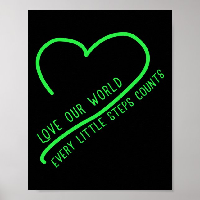 Liebe Unser Umweltprogramm für den Klimawandel Poster (Vorne)
