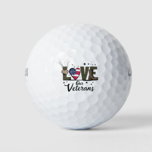 Liebe Unser Veteranentag ist stolz auf den militär Golfball