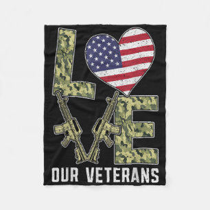 Liebe Unser Veteranentag ist stolz auf die Militär Fleecedecke