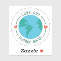 Liebe Unsere Mutter Erde Custom Shape Sticker