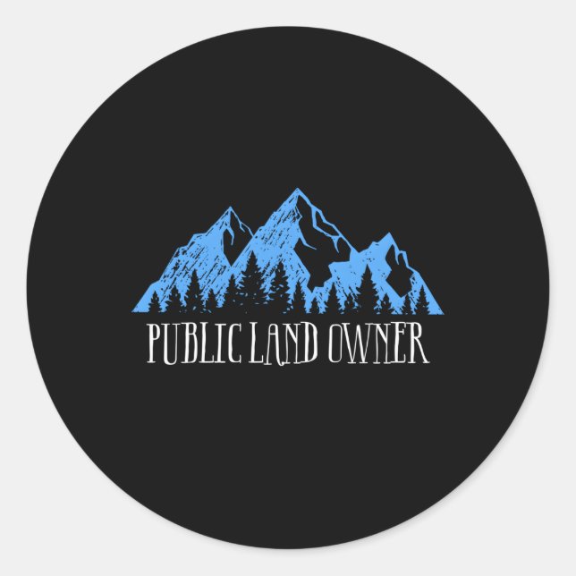Liebe Unsere öffentlichen Landbesitzer Runder Aufkleber (Vorderseite)