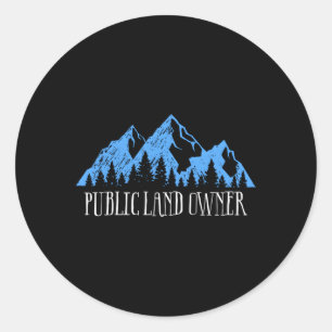 Liebe Unsere öffentlichen Landbesitzer Runder Aufkleber