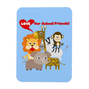 Liebe unsere Tierfreunde Magnet