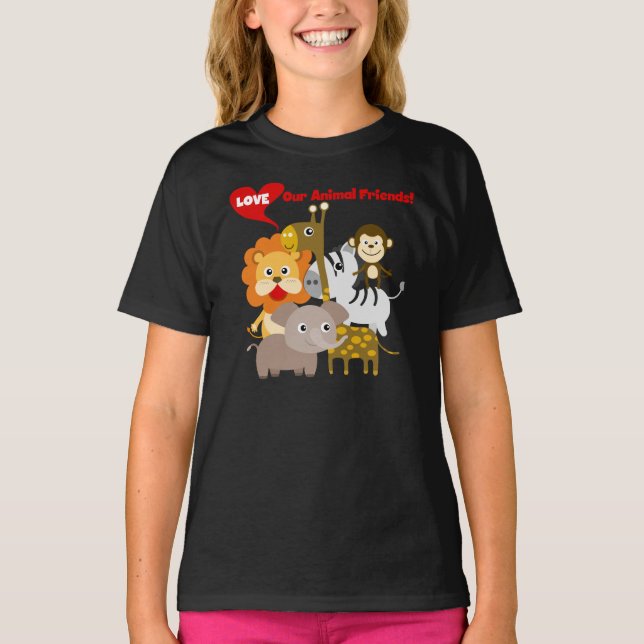 Liebe unsere Tierfreunde T-Shirt (Vorderseite)