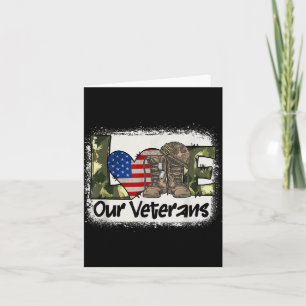 Liebe unsere Veteranen US-Militär-Veteranen-Tag Mä Karte