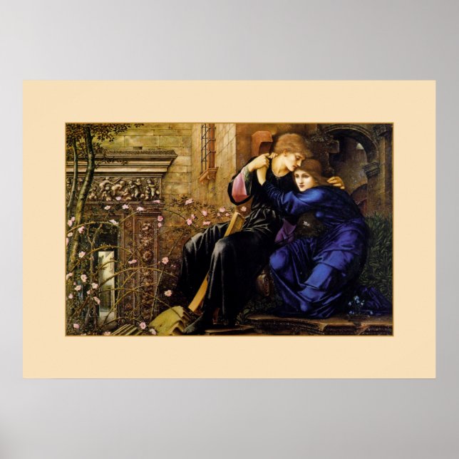 Liebe unter den Ruinen - Pre-Raphaelite Poster (Vorne)