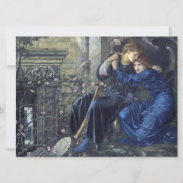 Liebe unter den Ruinen (von Edward Burne-Jones) Karte