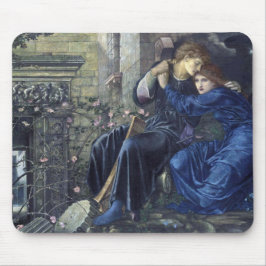 Liebe unter den Ruinen (von Edward Burne-Jones) Mousepad