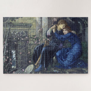 Liebe unter den Ruinen (von Edward Burne-Jones) Puzzle