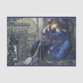 Liebe unter den Ruinen (von Edward Burne-Jones) Seidenpapier