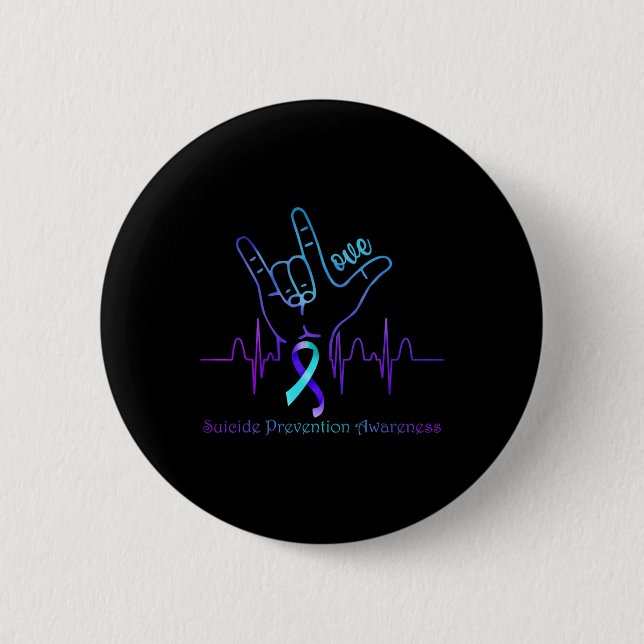 Liebe - Unterstützung der Sensibilisierung für die Button (Vorderseite)