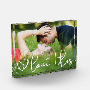Liebe Urban Lässig Hand Letted Script Fotoblock
