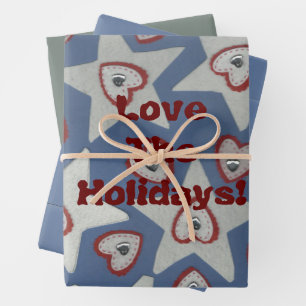 Liebe Urlaub! Umhüllungspapierblätter Geschenkpapier Set