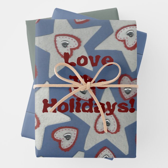 Liebe Urlaub! Umhüllungspapierblätter Geschenkpapier Set (Beispiel)